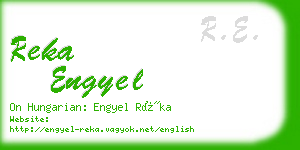 reka engyel business card